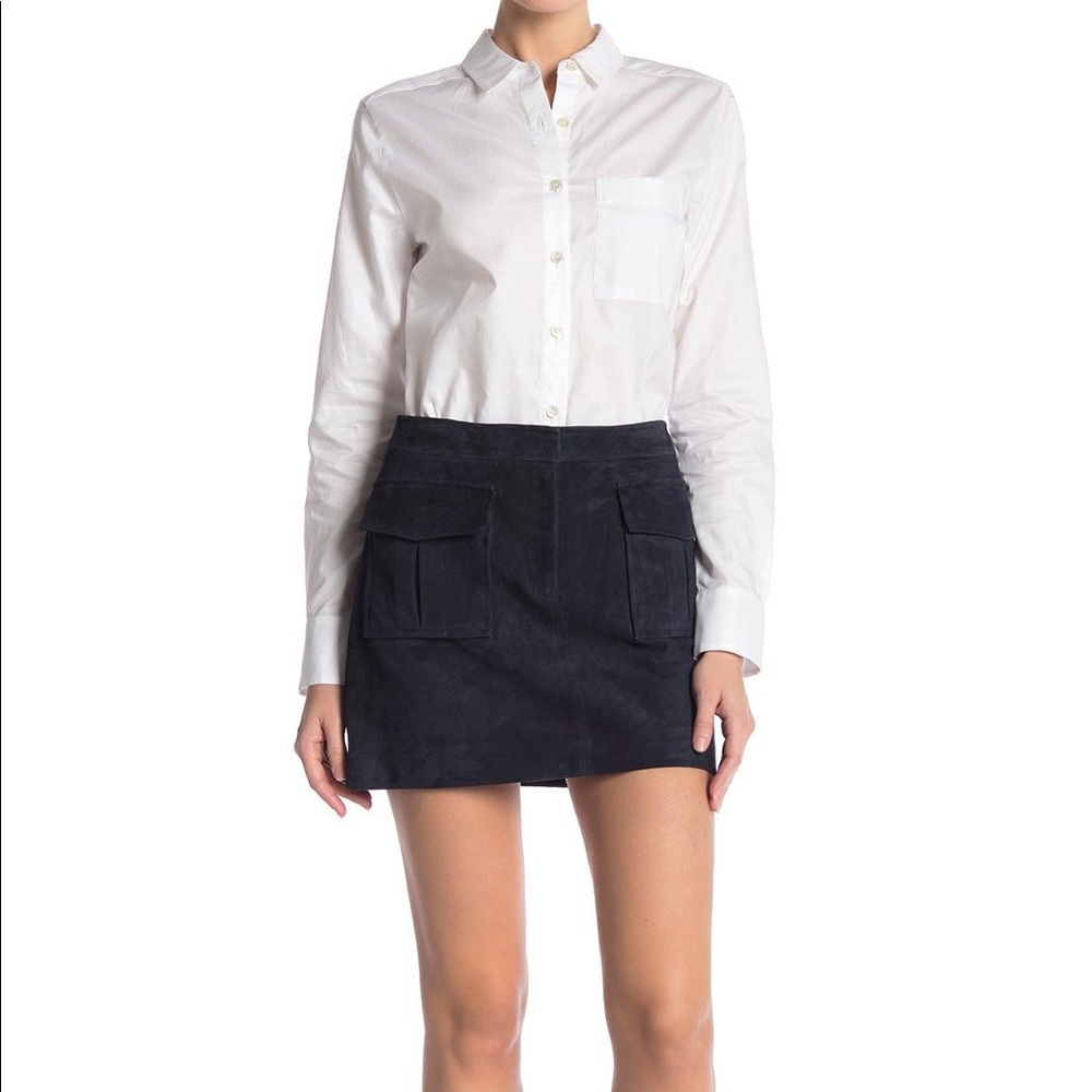 NWT Theory Lupah Suede Skirt